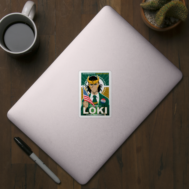 Loki for President by CuddleswithCatsArt